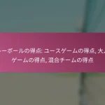 バレーボールの得点: ユースゲームの得点, 大人のゲームの得点, 混合チームの得点